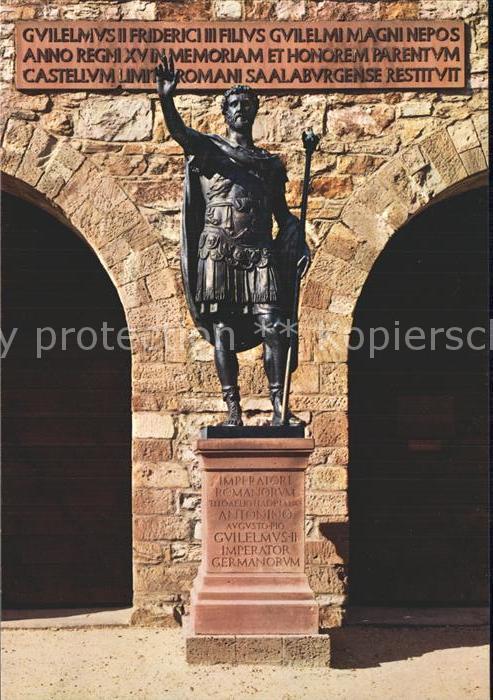 Saalburg Taunus Römerkastell Saalburg Statue des Kaiser
