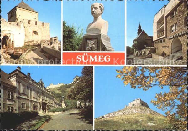 Suemeg Schloss Teilansichten Statue