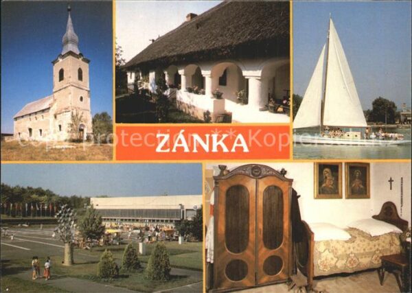 Zanka Kirche Arkaden Segelboot Sporthalle Zim