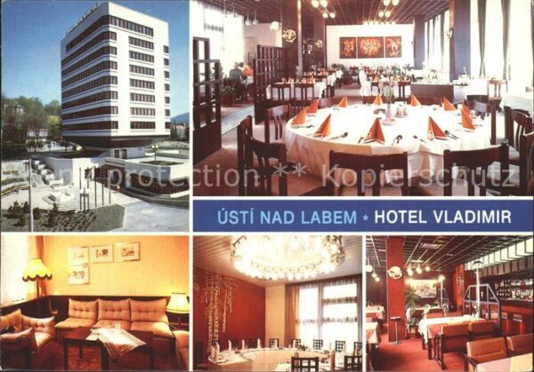 Usti nad Labem Hotel Vladiir Speisesaal Zimmer Gastrau