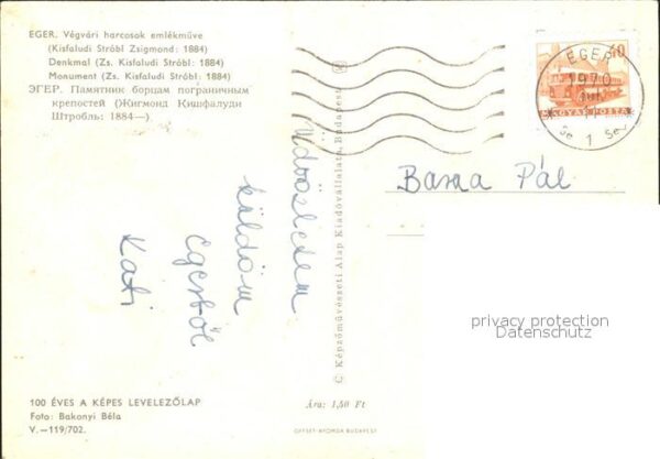 Eger Cheb Tschechien Denkmal Zs Kisfaludi Strobl – Bild 2