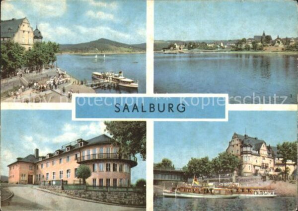 Saalburg Saale Stausee Dampferanlegestelle FDGB Erholu