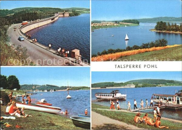 Poehl Vogtland Talsperre Pöhl Staumauer Stausee Strand