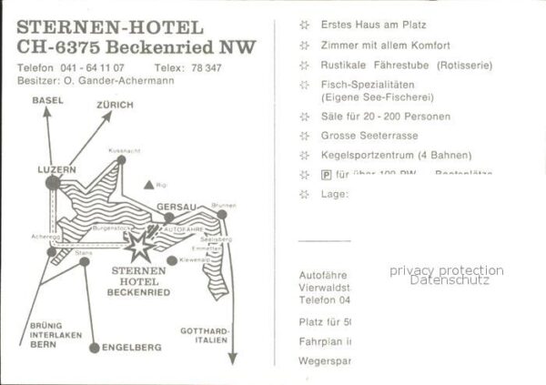 Beckenried Sternen Hotel Gaststube Speisesaal – Bild 2