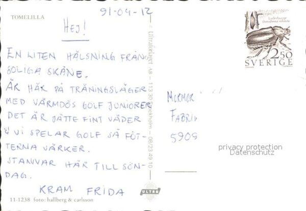 Haelsning fran Tomelilla Details – Bild 2