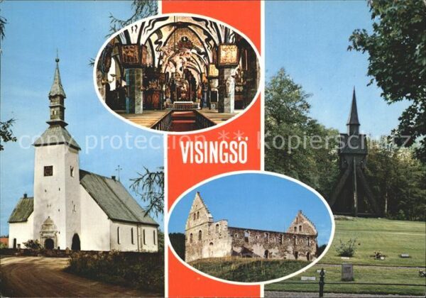 Visingsoe Brakekyrkan och Visingsborgs Slottsruin