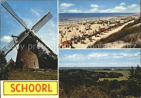 Schoorl Windmühle Strandpartie
