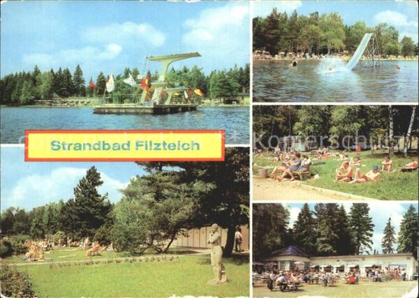 Schneeberg Erzgebirge Strandbad Filzteich Liegewiese Restaura