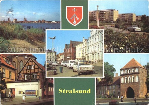 Stralsund Mecklenburg Vorpommern Hafen Leninplatz Fr Wolf Str Museum Kni