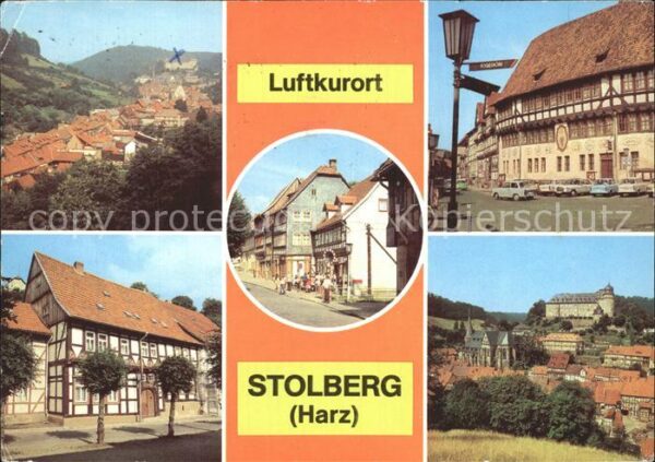 Stolberg Harz Teilansicht Rathaus Rittergasse FDGB Er