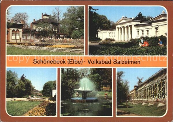 Schoenebeck Elbe Volksbad Salzelmen Kurhaus Brunnen Grad