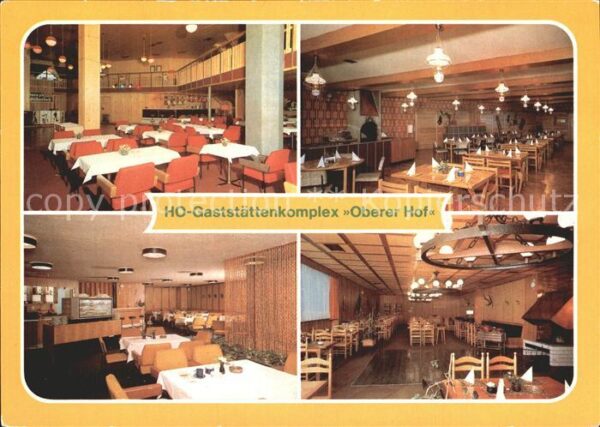 Oberhof Thueringen HO Gaststättenkomplex Oberhof Tanzbar J