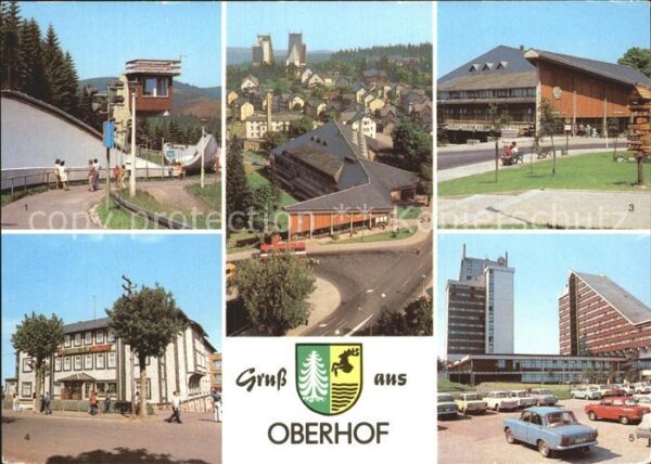 Oberhof Thueringen Rennschlitten und Bobbahn FDGB Erholung