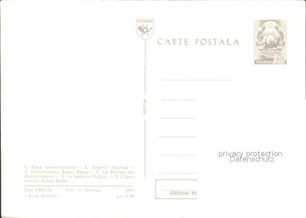 Cluj-Napoca Casa Universitarilor Teatrul Maghiar Un – Bild 2