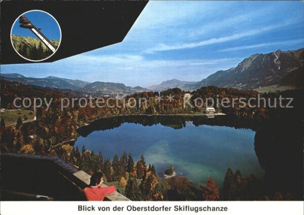 Oberstdorf Heini Kopfer Skiflugschanze Blick auf F