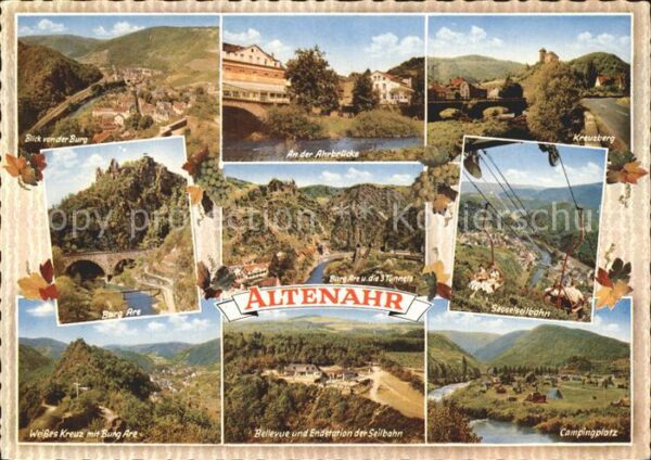 Altenahr Burgblick Ahrbrücke Kreuzberg Burg Are