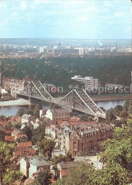 Dresden Blaues Wunder Panorama