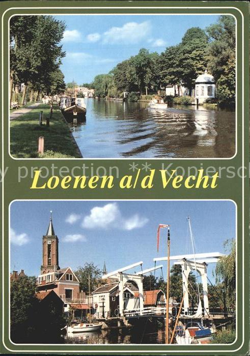 Loenen Vecht Kanal Kirche Zugbrücke