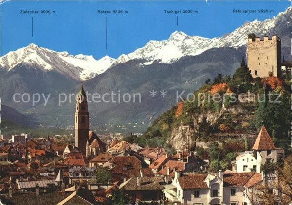 Merano Meran mit Texelgruppe