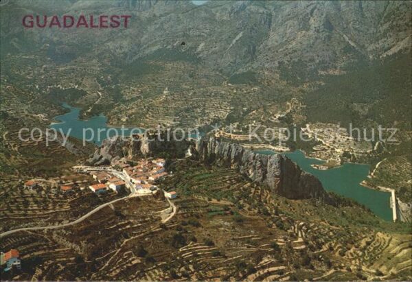 Guadalest Fliegeraufnahme Castell de Guadalest