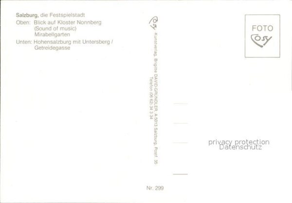 Salzburg Oesterreich Festspielstadt Knoster Nonnberg Mirabel – Bild 2