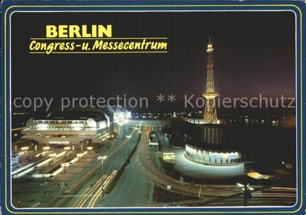Berlin Kongress- und Messecentrum bei Nacht mi