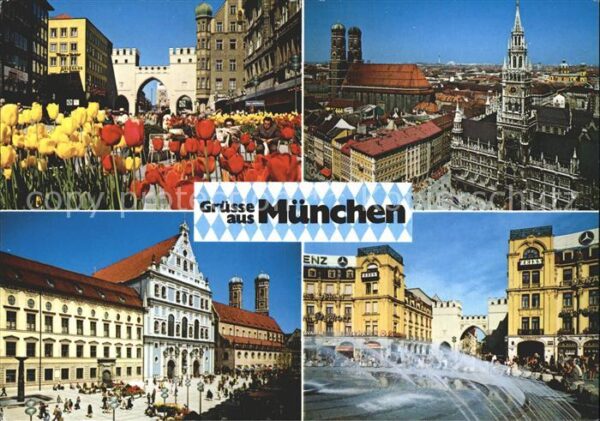 Muenchen Frauenkirche Rathaus Marienplatz Karlsp