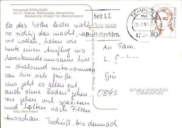 Stralsund Mecklenburg Vorpommern Kütertor Rathausplatz Marienkirche Niko – Bild 2
