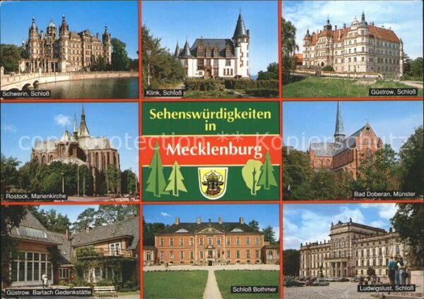Mecklenburg Güstrow Klink-Schloss Schwerin-Schloss