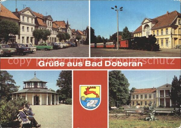Bad Doberan Karl-Marx-Platz mit Molli Schmalspurbah