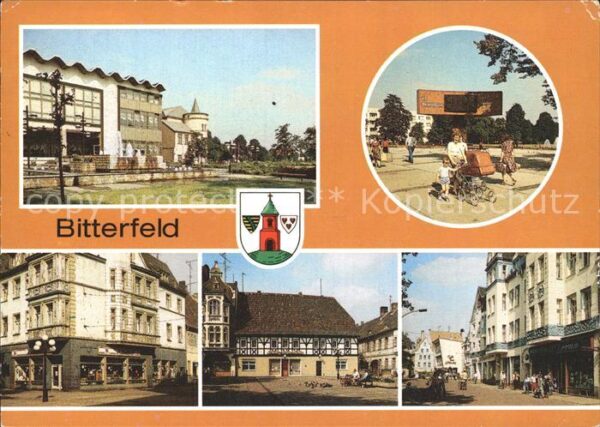 Bitterfeld Zentraluhr Strasse der Republik