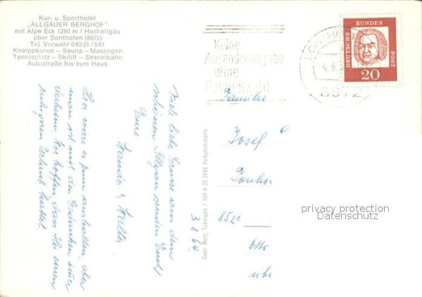 Sonthofen Oberallgaeu Kur- und Sporthotel Allgäuer Berghof – Bild 2