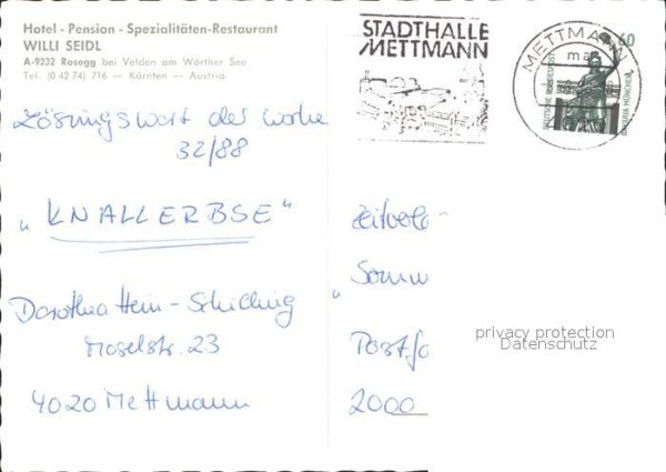 Rosegg Hotel Pension W. Seidl – Bild 2