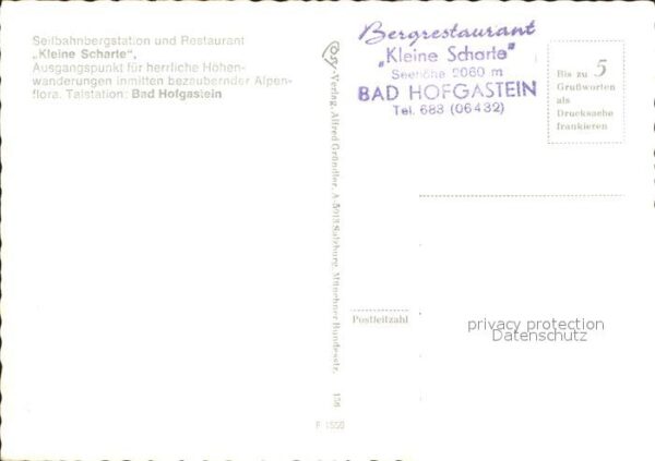 Bad Hofgastein Seilbahnbergstation Restaurant Kleine S – Bild 2