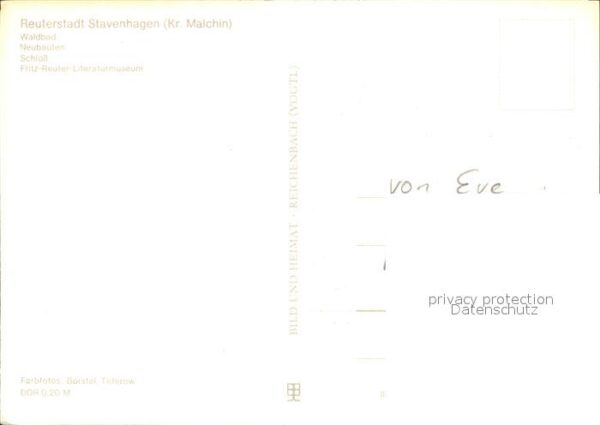 Stavenhagen Reuterstadt Schloß Fritz Reuter Literat – Bild 2