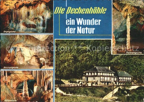 Dechenhoehle Orgelgrotte Kristallgrotte Palmengrotte