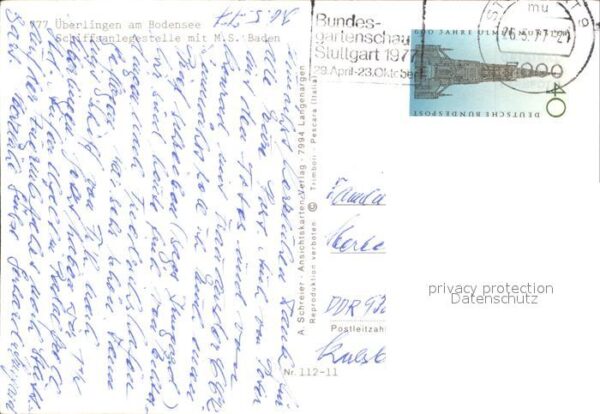 Ueberlingen Bodensee Schiffanlegestelle MS Baden – Bild 2