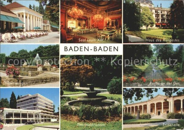 Baden-Baden  Thermalbrunnen Saal Louis XIV Trinkhal