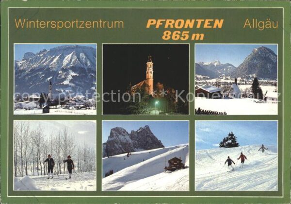 Pfronten Wintersportplatz Langlauf Alpin Kirche
