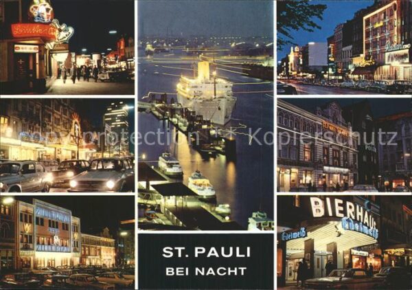 Pauli St Bierhaus Edelweiß Reeperbahn Nacht