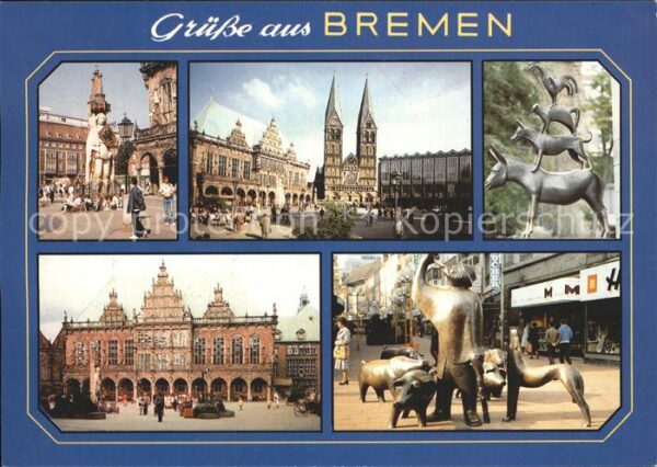 Bremen Stadtmusikanten Rathaus Roland