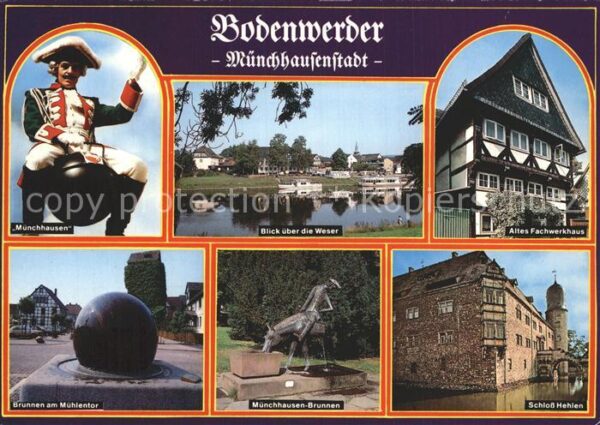Bodenwerder Münchhausen Weser Brunnen Schloss Mehle