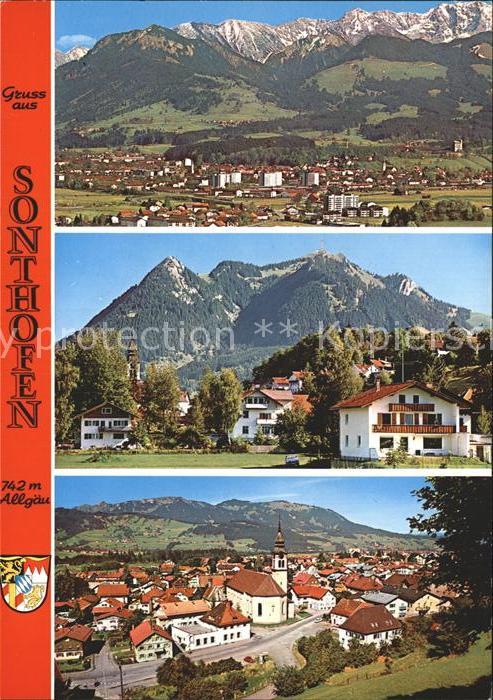 Sonthofen Oberallgaeu Ansicht Kirche Berge