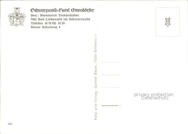 Liebenzell Bad Hotel Emendörfer Schwarzwald – Bild 2