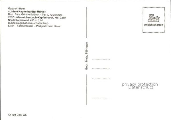 Unterreichenbach Calw Untere Karpfenhardter Mühle Winter  Sch – Bild 2