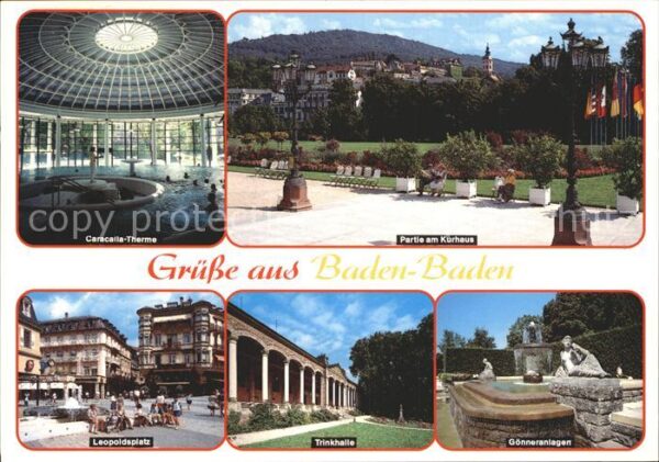 Baden-Baden Trinkhalle Kurhaus Therme Leopoldsplatz