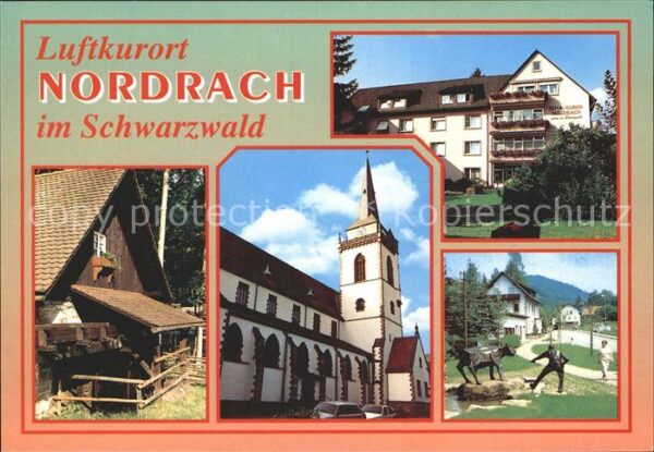 Nordrach Ortsansicht Schwarzwald