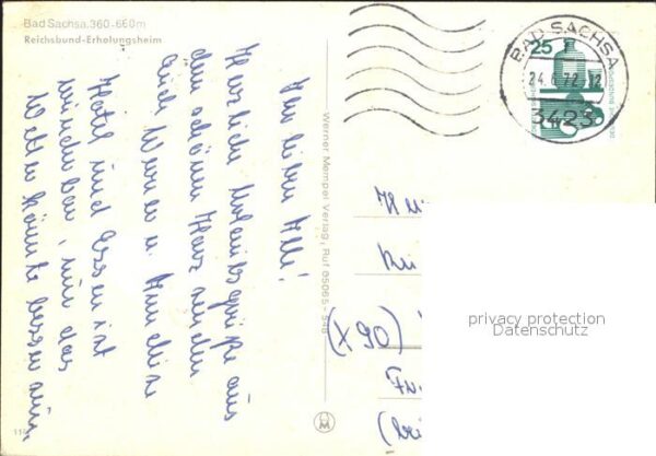 Sachsa Harz Bad Reichsbund Erholungsheim – Bild 2