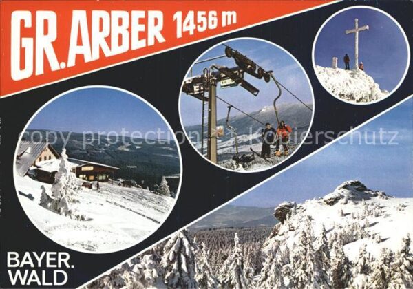 Bayerischer Wald Großer Arber Skilift Winter