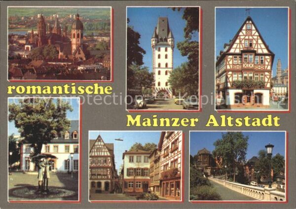 Mainz Rhein Romantische Altstadt Srephanskirche Dom